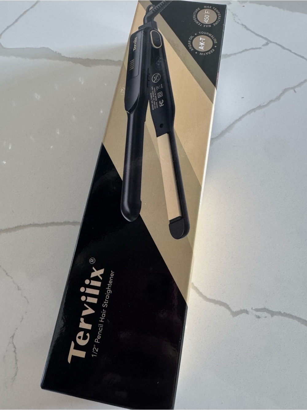 Tervilix 1/2” Pencil Hair Straightener - NEW
